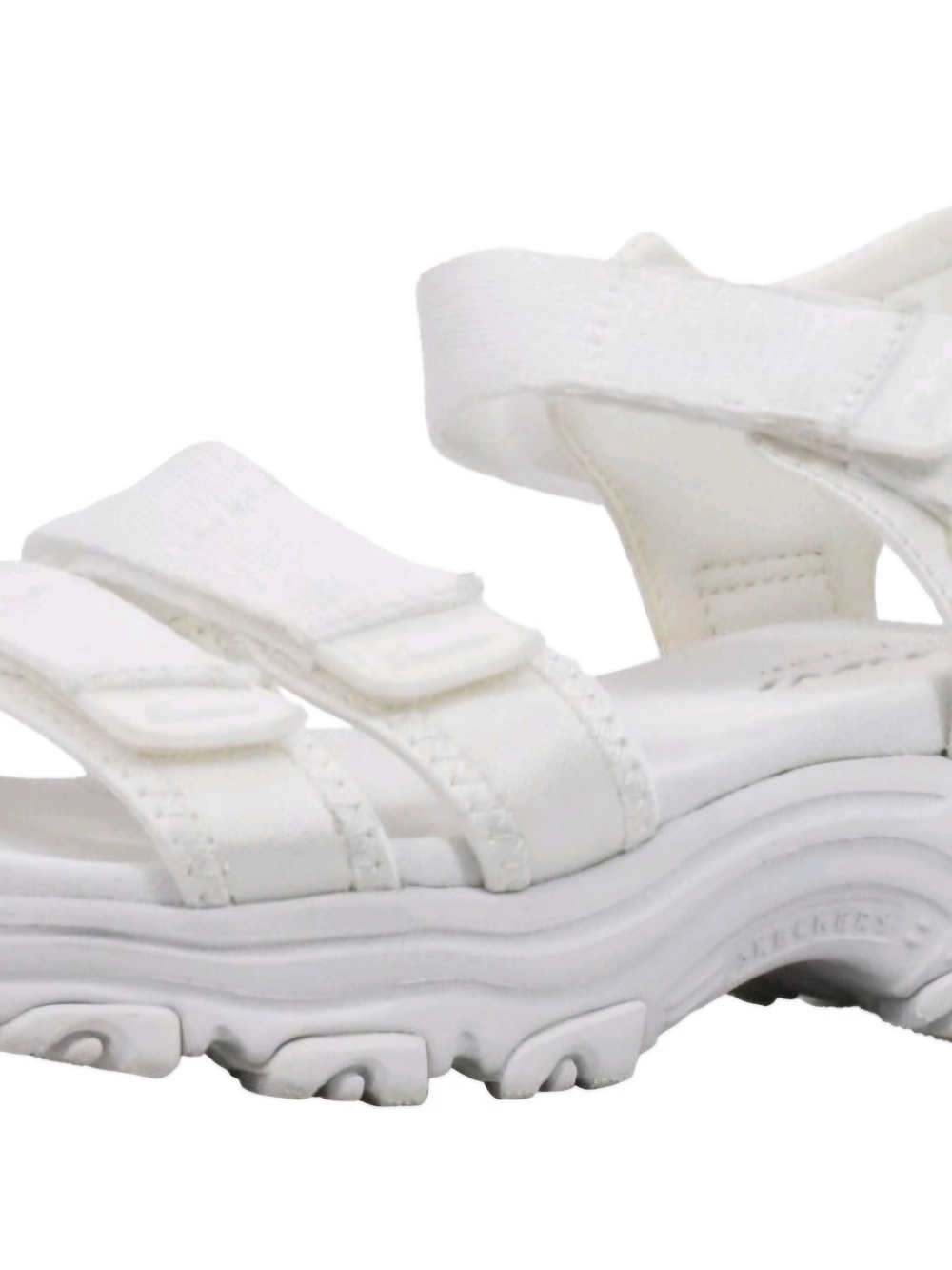 Skechers Women's D-Lites Fresh Catch Sport Sandals in White